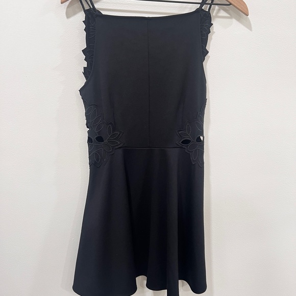 Free people Cha Cha Ponte Like A Dream Spaghetti Strap Embroidered Cutout Dress - Picture 3 of 11